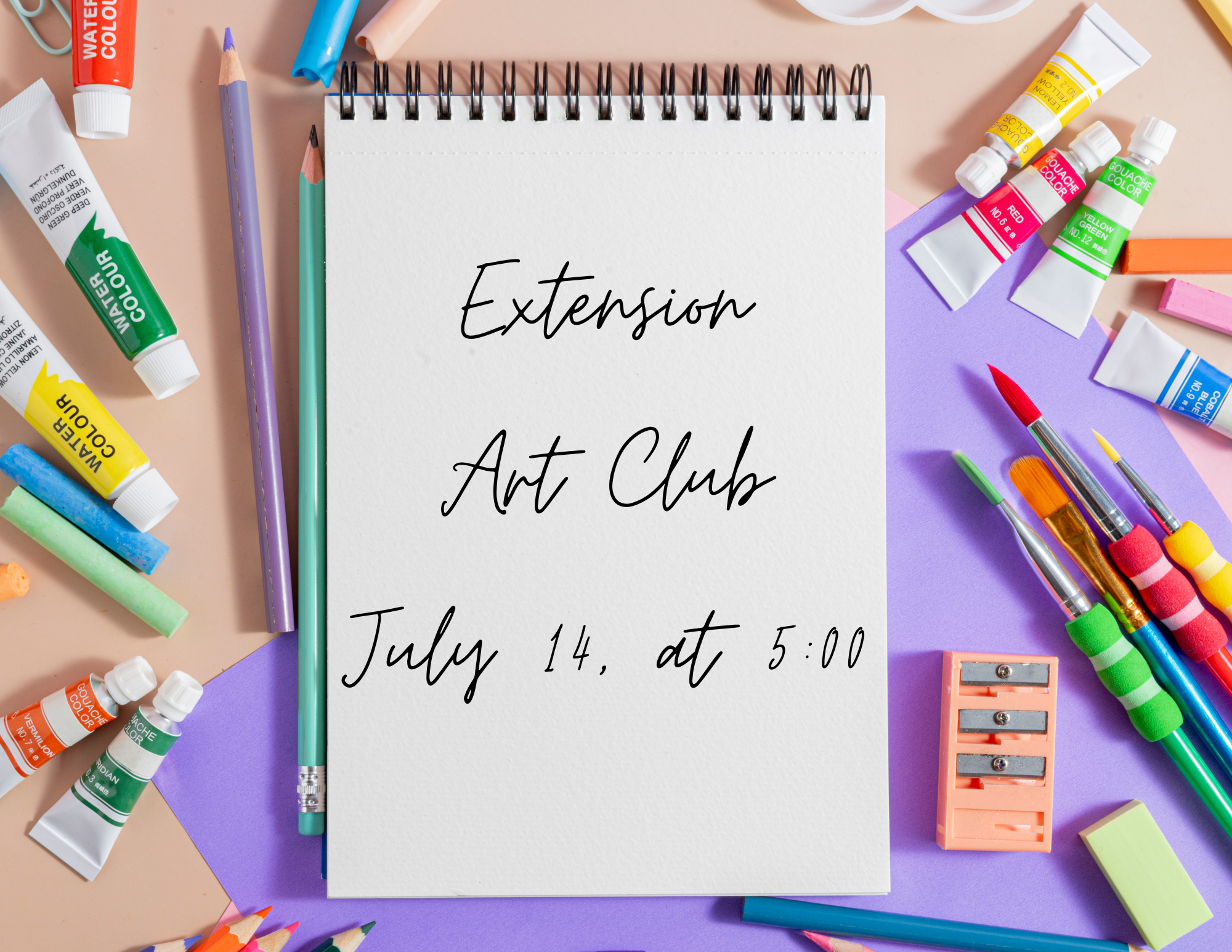 Picture of art supplies