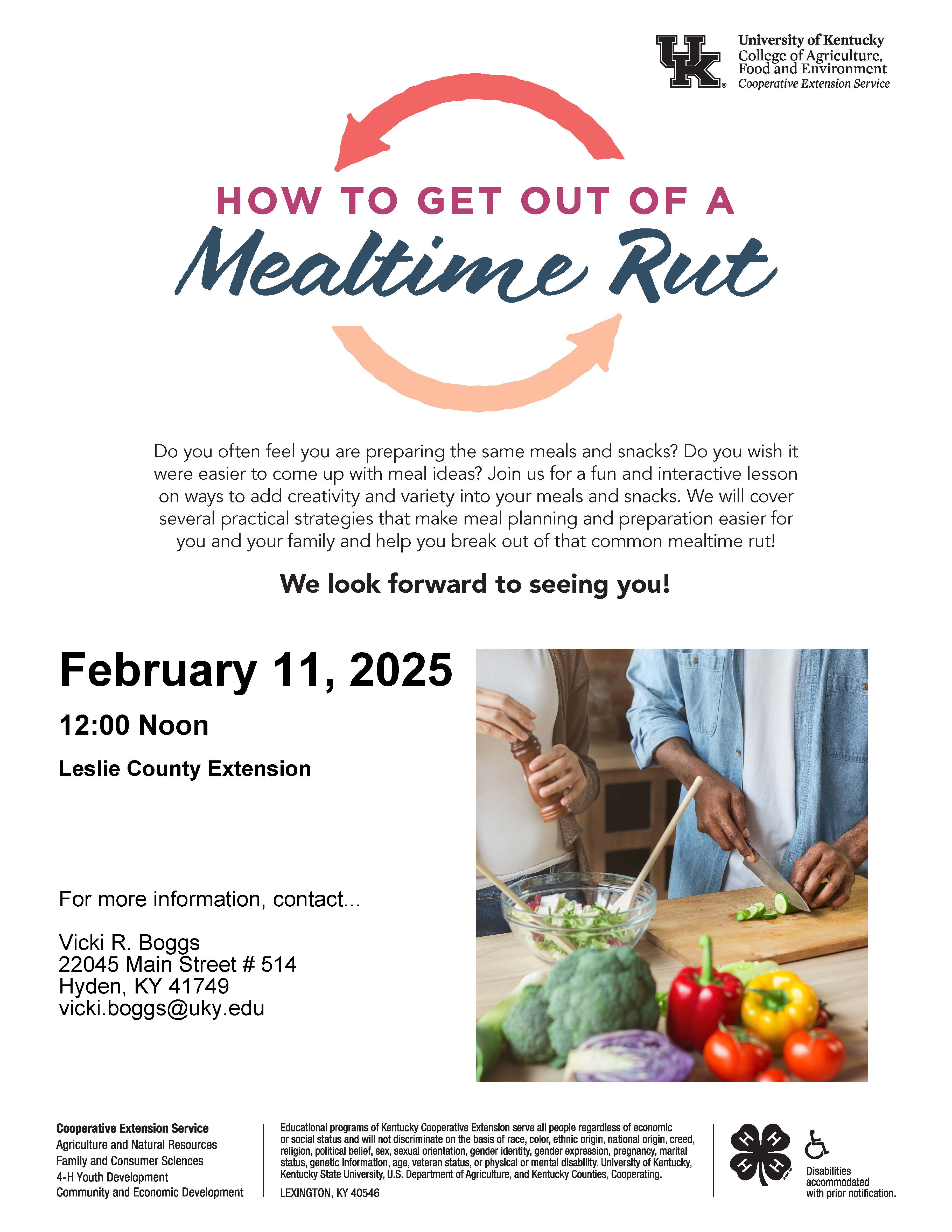 Mealtime Rut Flyer